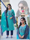 Janki By Blue Hills Rayon Embroidery Wholesale Kurti With Bottom Dupatta In India
